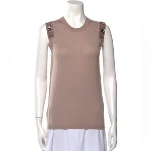 Lanvin Crew Neck Sleeveless Top